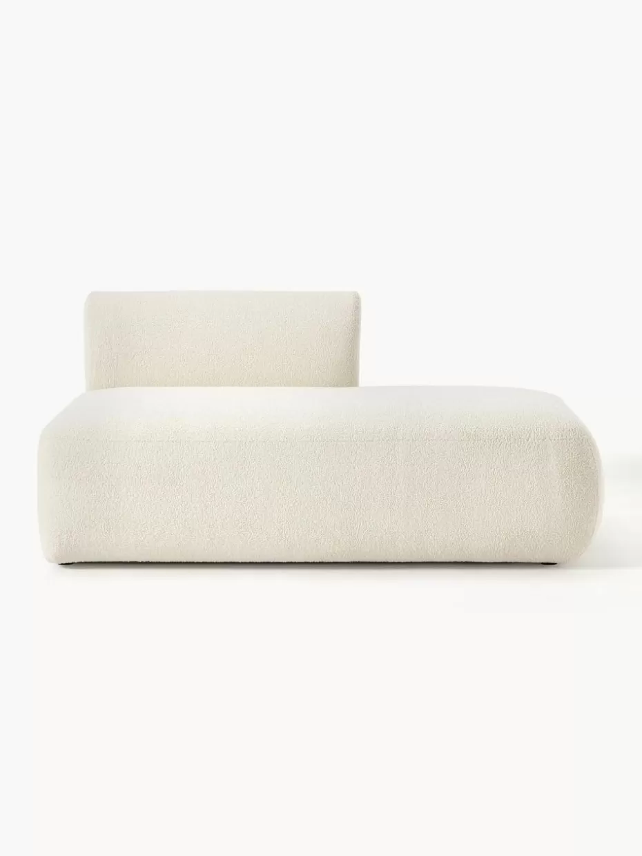 Sofas | Sofaserien-Westwing Collection Modulare Teddy-Ottomane Sofia Teddy Off White