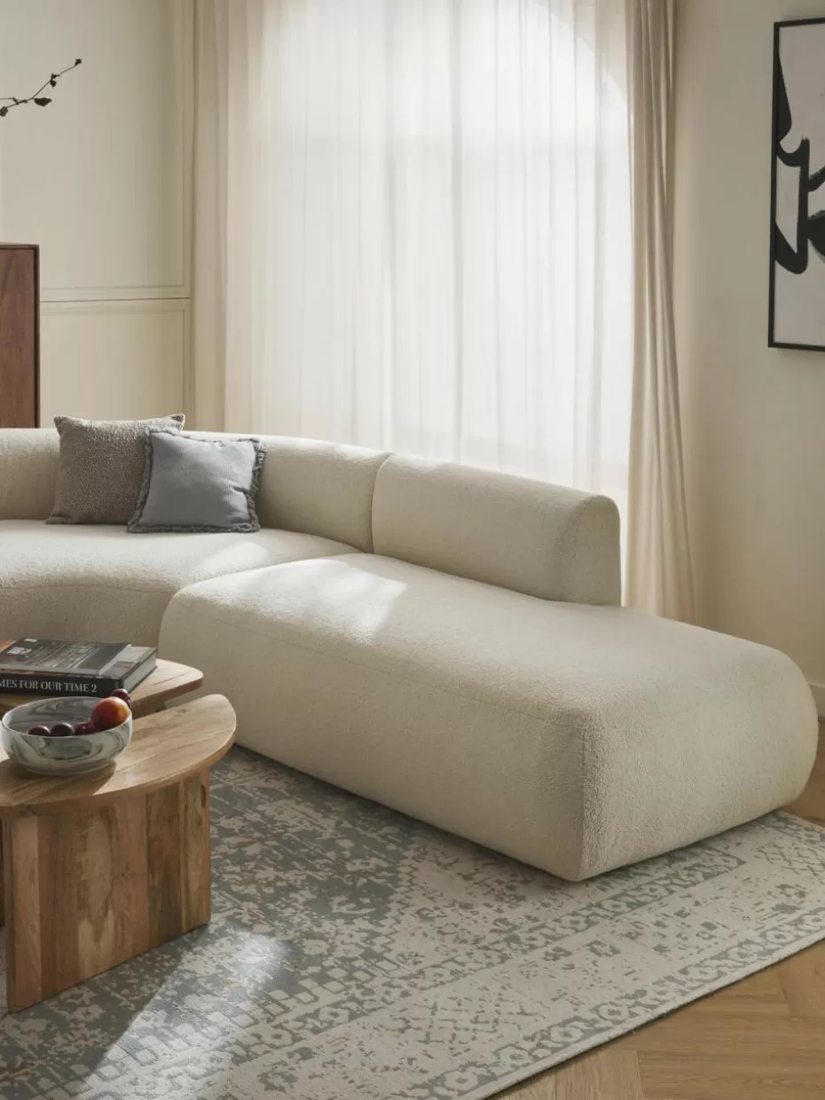 Sofas | Sofaserien-Westwing Collection Modulare Teddy-Ottomane Sofia Teddy Off White