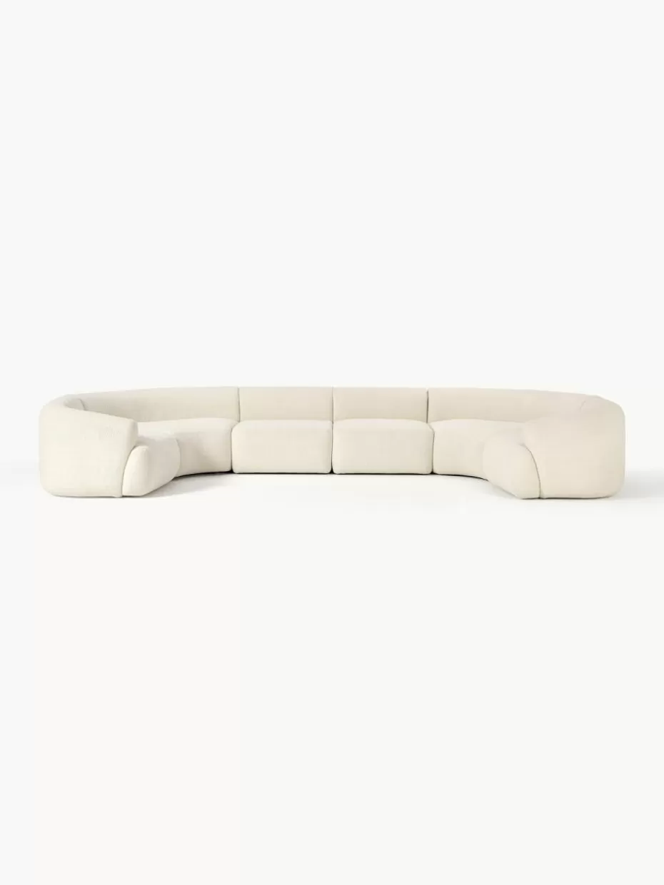 Sofas | Sofaserien-Westwing Collection Modulare XL Wohnlandschaft Sofia Teddy Off White