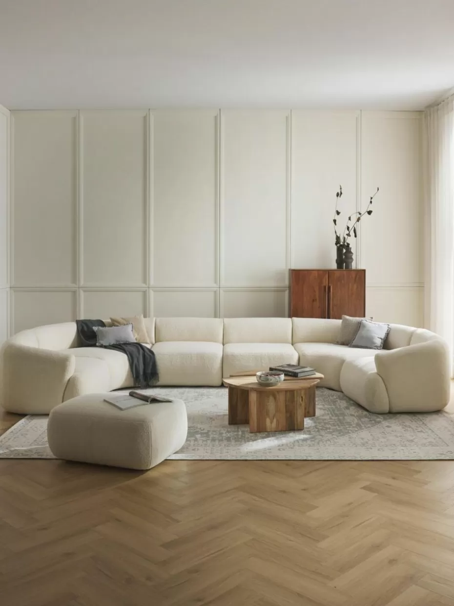 Sofas | Sofaserien-Westwing Collection Modulare XL Wohnlandschaft Sofia Teddy Off White