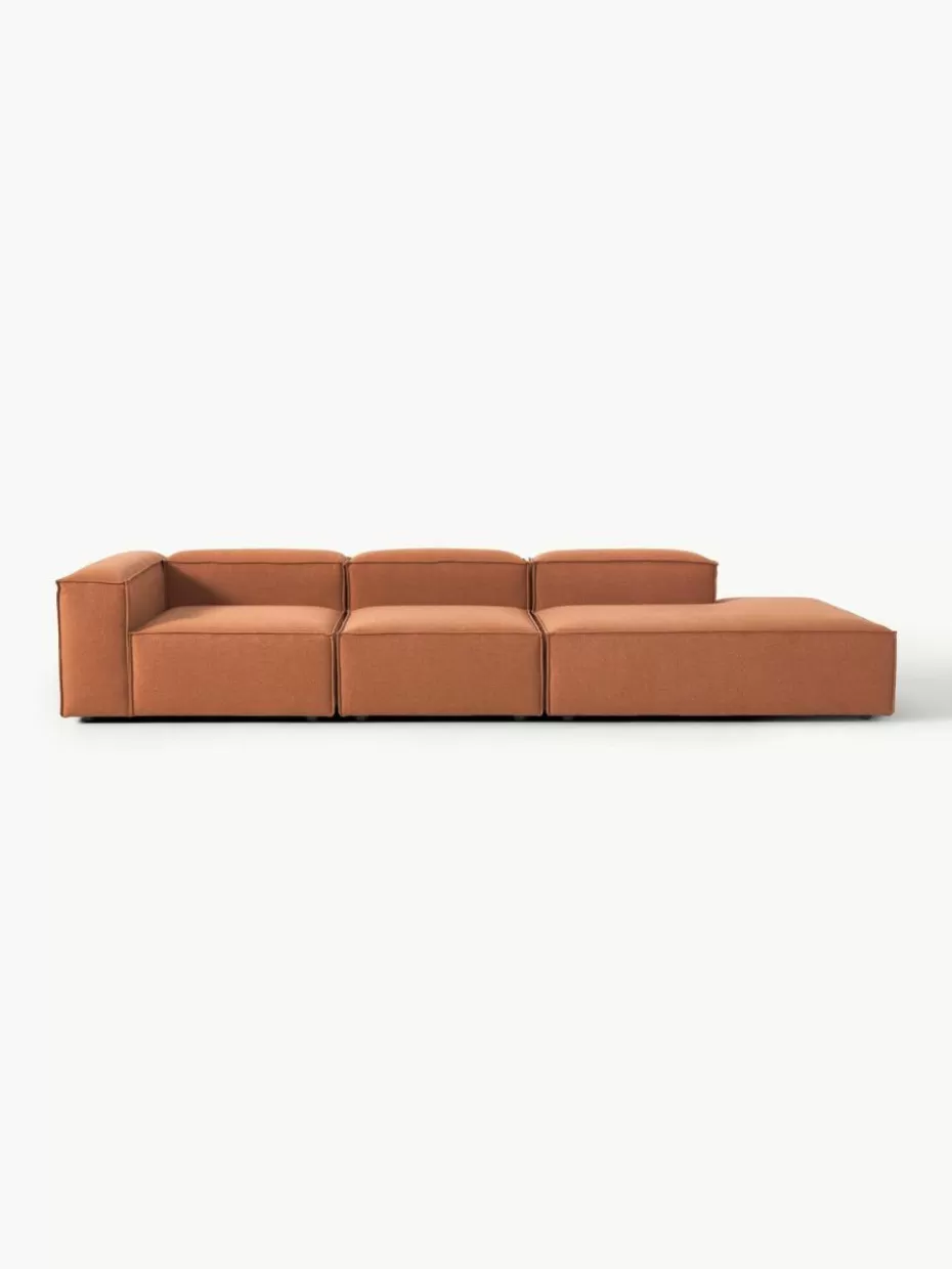 Sofas | Sofaserien-Westwing Collection Modulare XL-Ottomane Lennon Webstoff Terrakotta