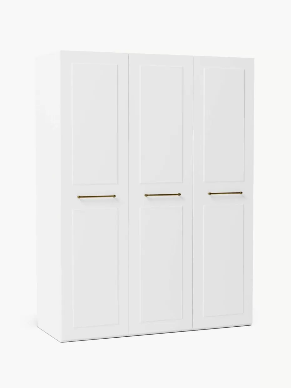 Kleiderschränke-Westwing Collection Modularer Drehtürenschrank Charlotte, 150 cm Breite, mehrere Varianten Weiß
