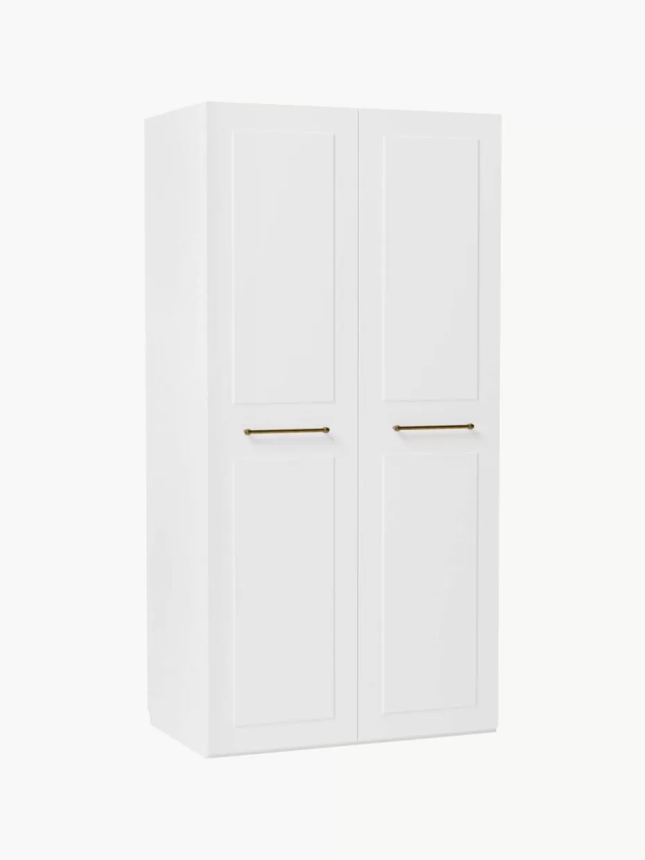 Kleiderschränke-Westwing Collection Modularer Drehtürenschrank Charlotte, 100 cm Breite, mehrere Varianten Weiß