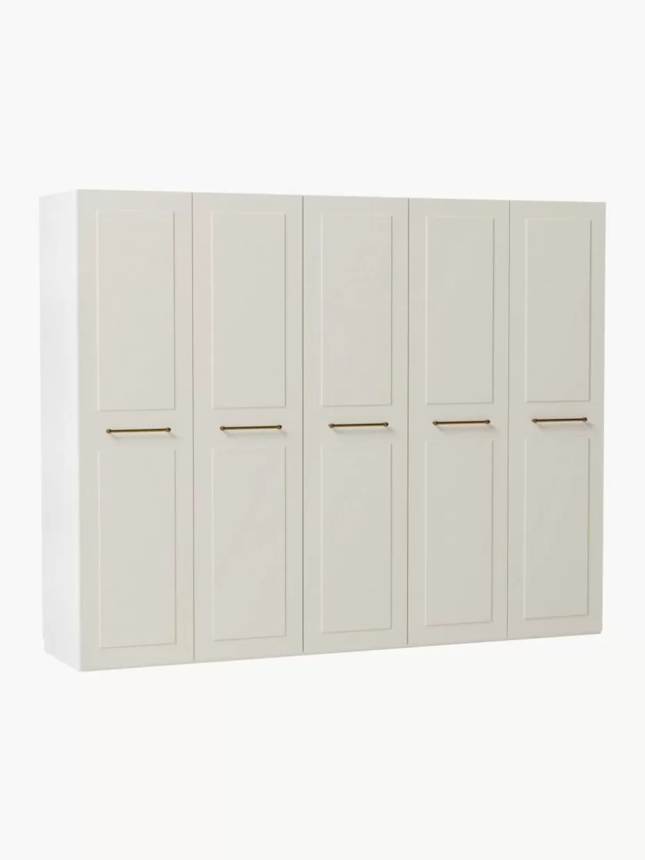 Kleiderschränke-Westwing Collection Modularer Drehtürenschrank Charlotte, 250 cm Breite, mehrere Varianten Beige