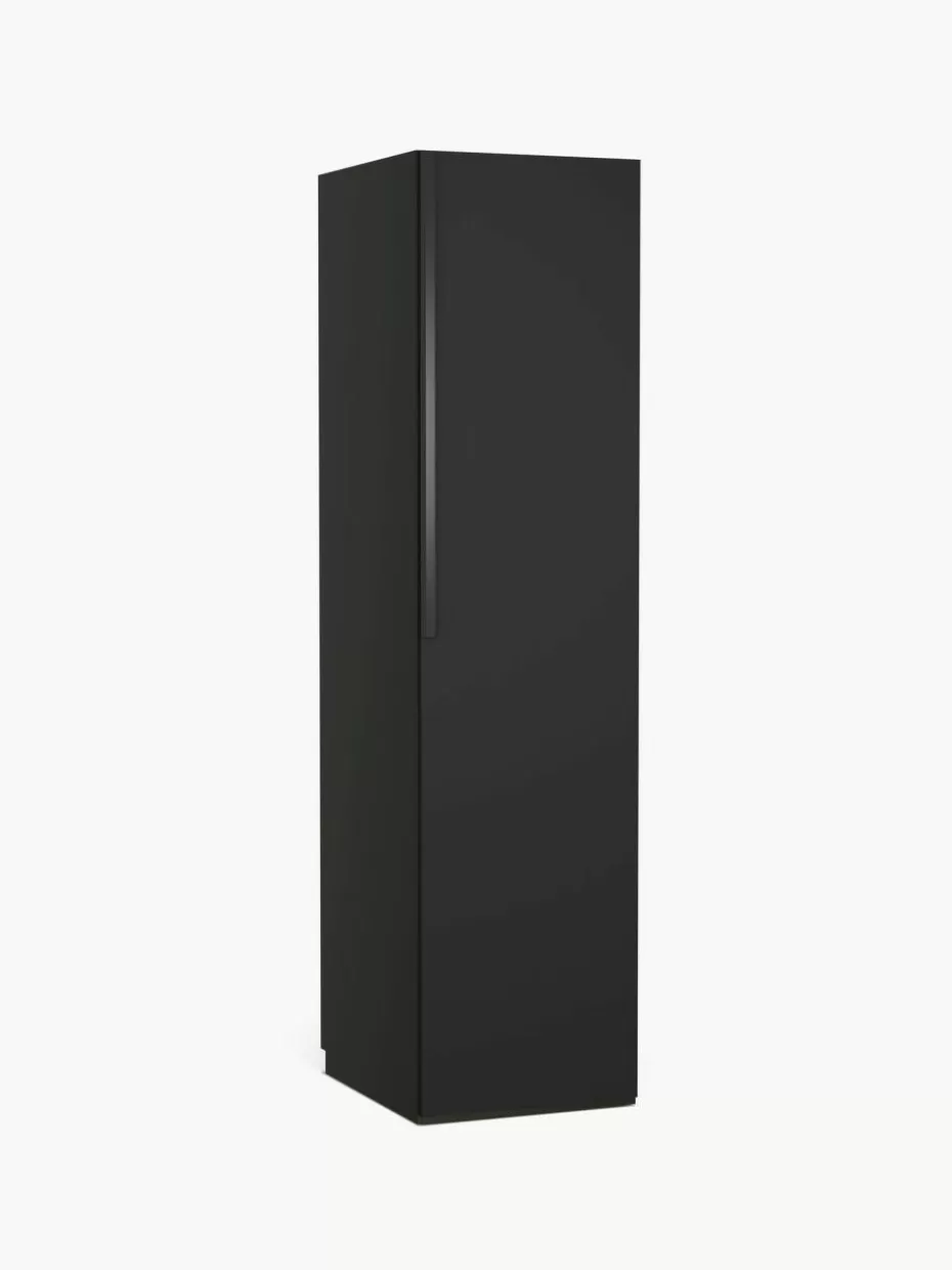Kleiderschränke-Westwing Collection Modularer Drehtürenschrank Leon, 50 cm Breite, mehrere Varianten Schwarz