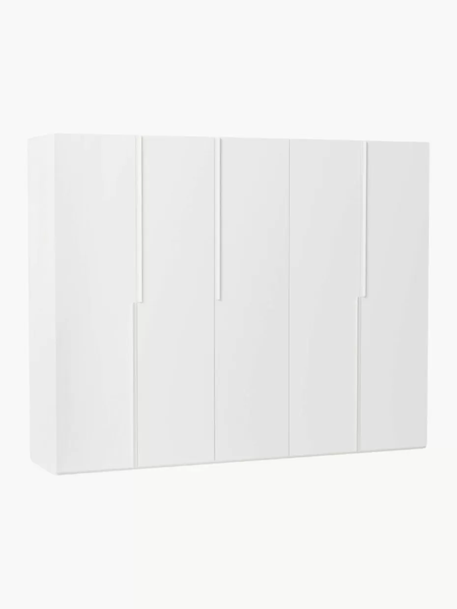 Kleiderschränke-Westwing Collection Modularer Drehtürenschrank Leon, 250 cm Breite, mehrere Varianten Weiß