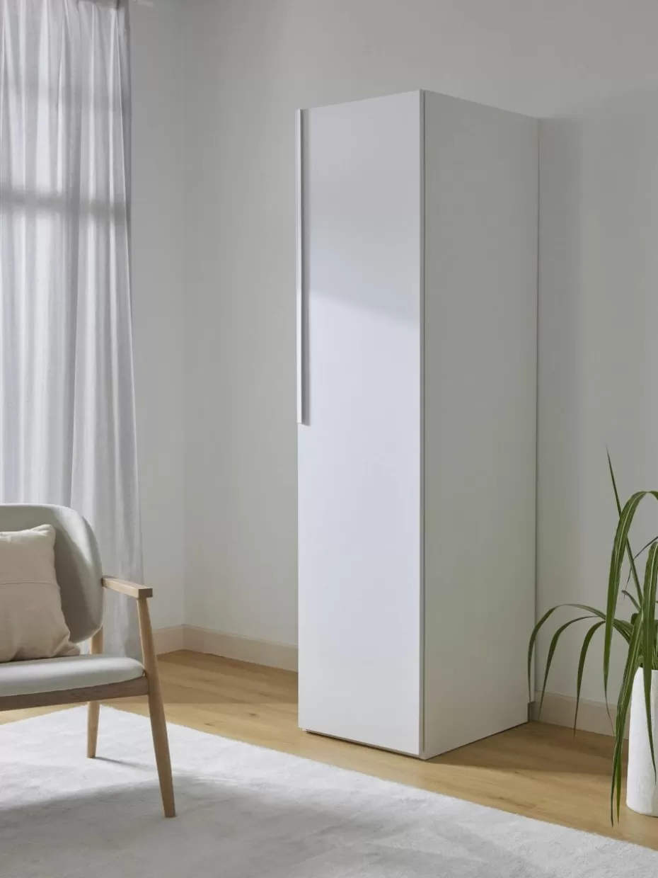 Kleiderschränke-Westwing Collection Modularer Drehtürenschrank Leon, 50 cm Breite, mehrere Varianten Weiß