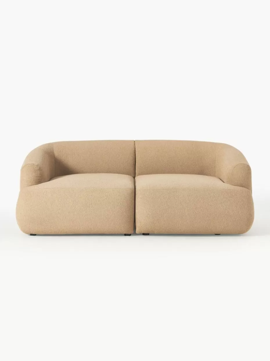 Sofas | Sofaserien-Westwing Collection Modulares Bouclé-Sofa Sofia (2-Sitzer) Bouclé Beige