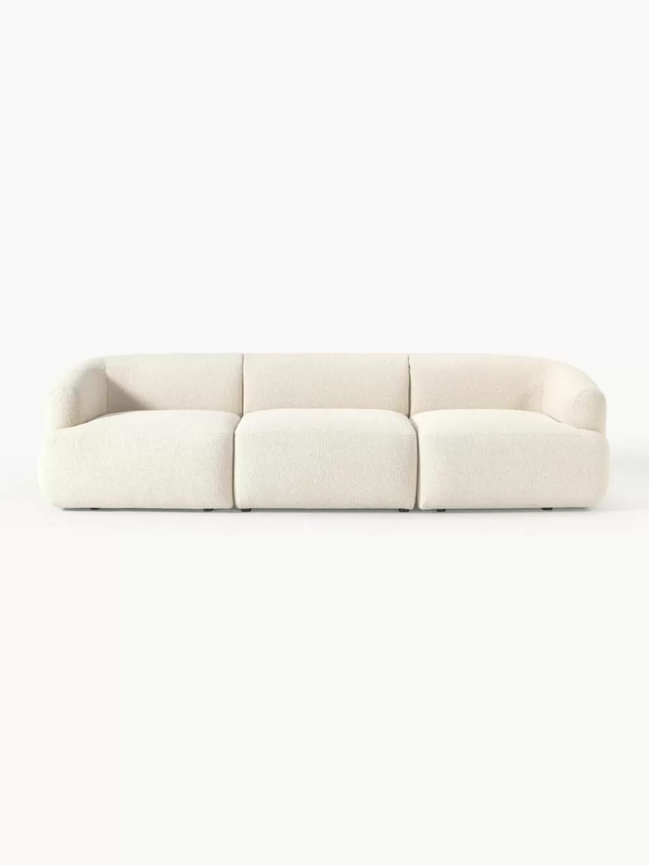 Sofas | Sofaserien-Westwing Collection Modulares Bouclé-Sofa Sofia (3-Sitzer) Bouclé Off White