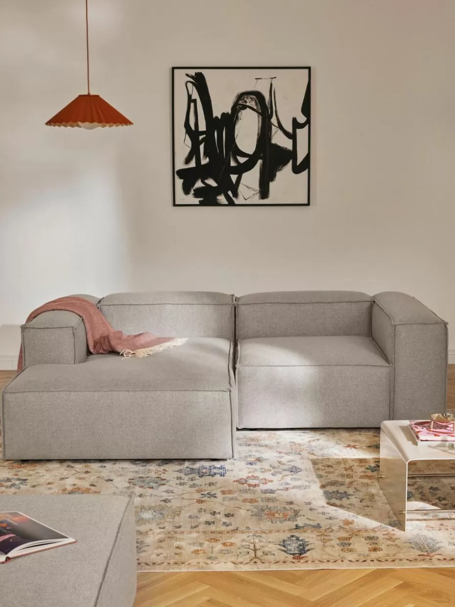 Sofas | Sofaserien-Westwing Collection Modulares Ecksofa Lennon Webstoff Taupe