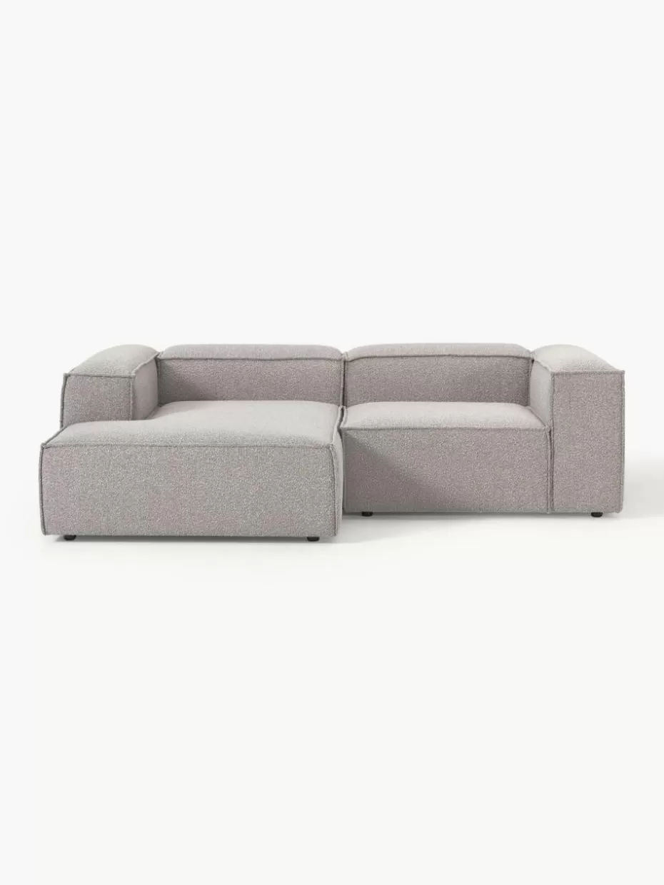 Sofas | Sofaserien-Westwing Collection Modulares Ecksofa Lennon aus Bouclé Bouclé Taupe