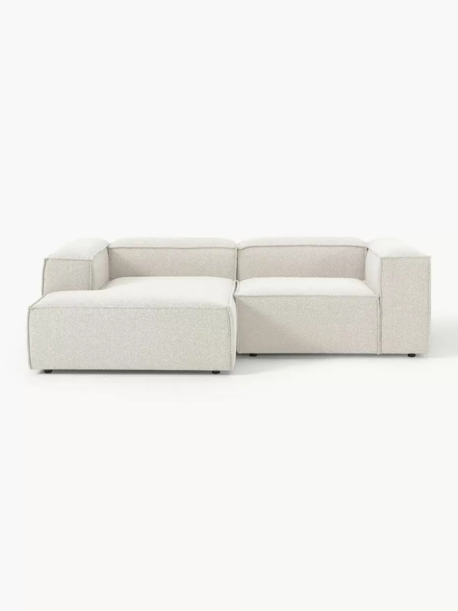 Sofas | Sofaserien-Westwing Collection Modulares Ecksofa Lennon aus Bouclé Bouclé Off White