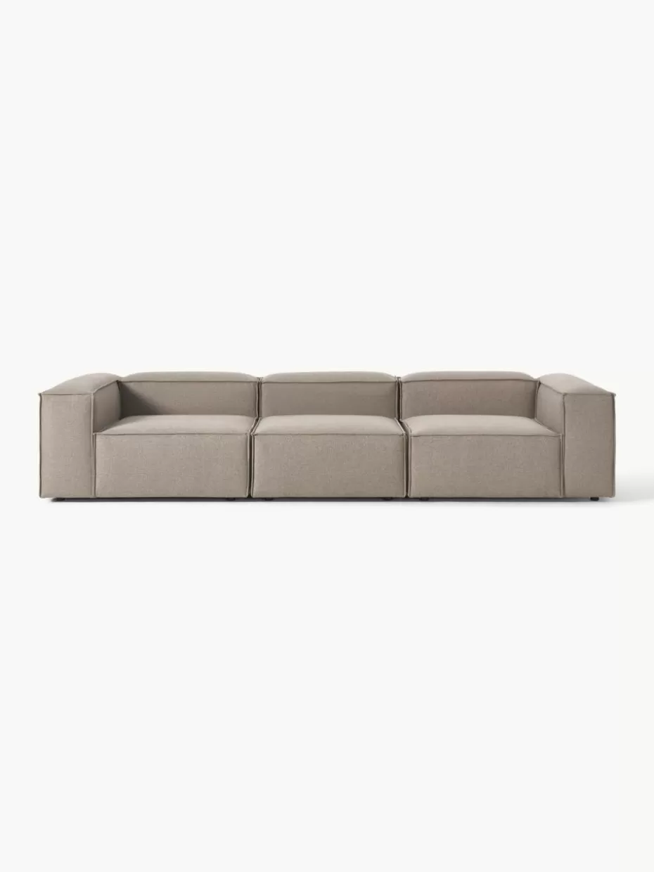 Sofas | Sofaserien-Westwing Collection Modulares Sofa Lennon (4-Sitzer) Webstoff Taupe