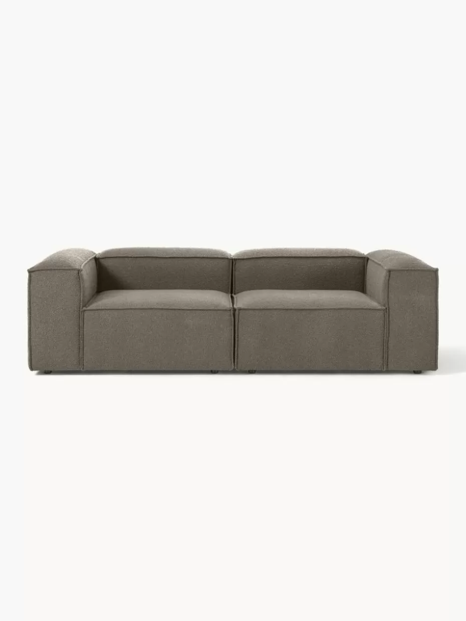 Sofas | Sofaserien-Westwing Collection Modulares Sofa Lennon (3-Sitzer) aus Bouclé Bouclé Greige