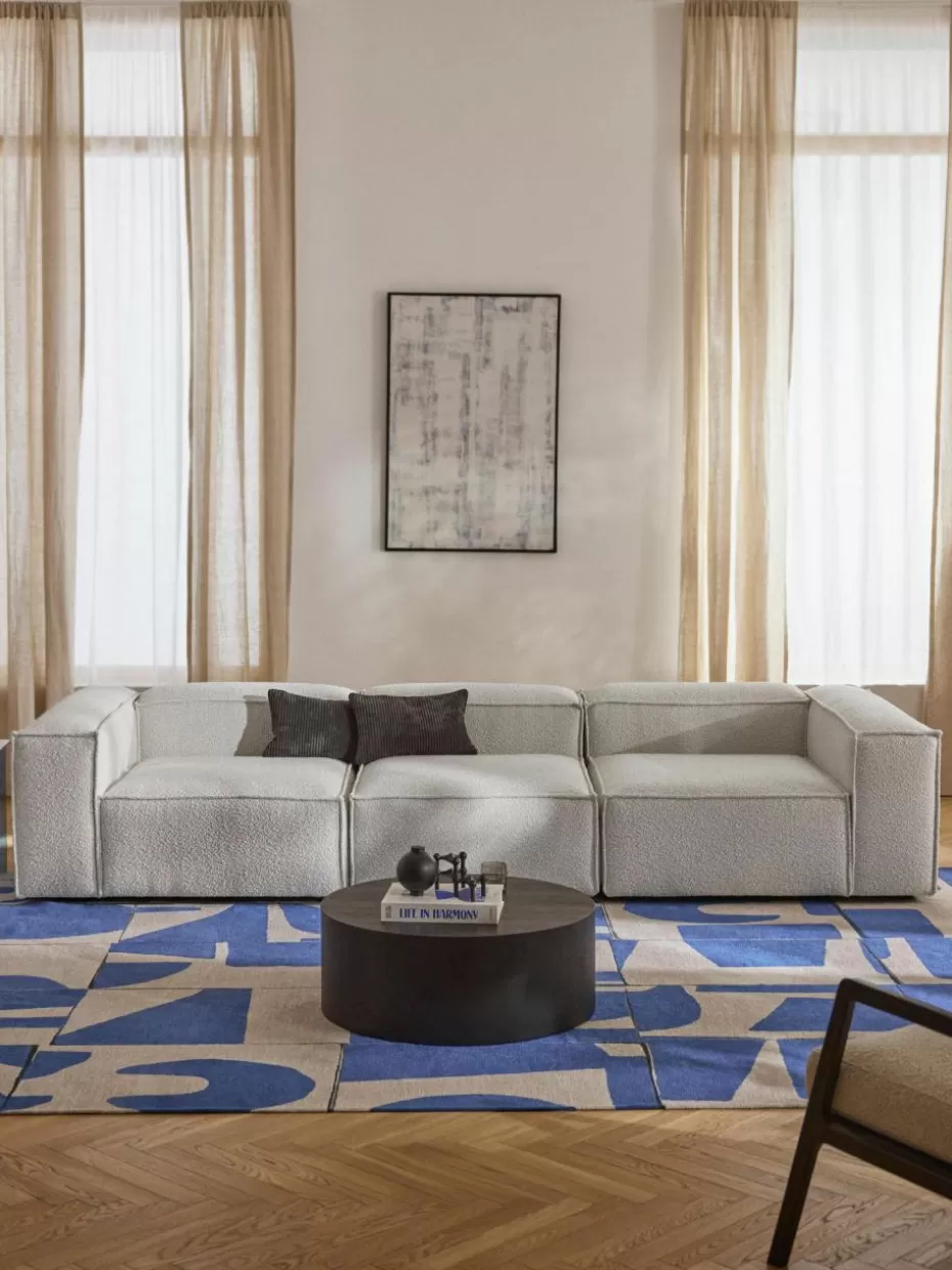 Sofas | Sofaserien-Westwing Collection Modulares Sofa Lennon (4-Sitzer) aus Bouclé Bouclé Off White