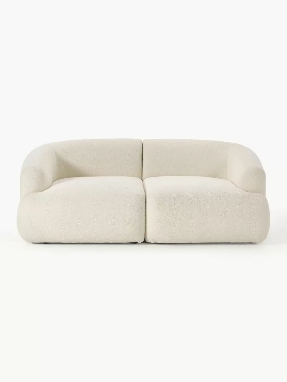 Sofas | Sofaserien-Westwing Collection Modulares Teddy-Sofa Sofia (2-Sitzer) Teddy Off White