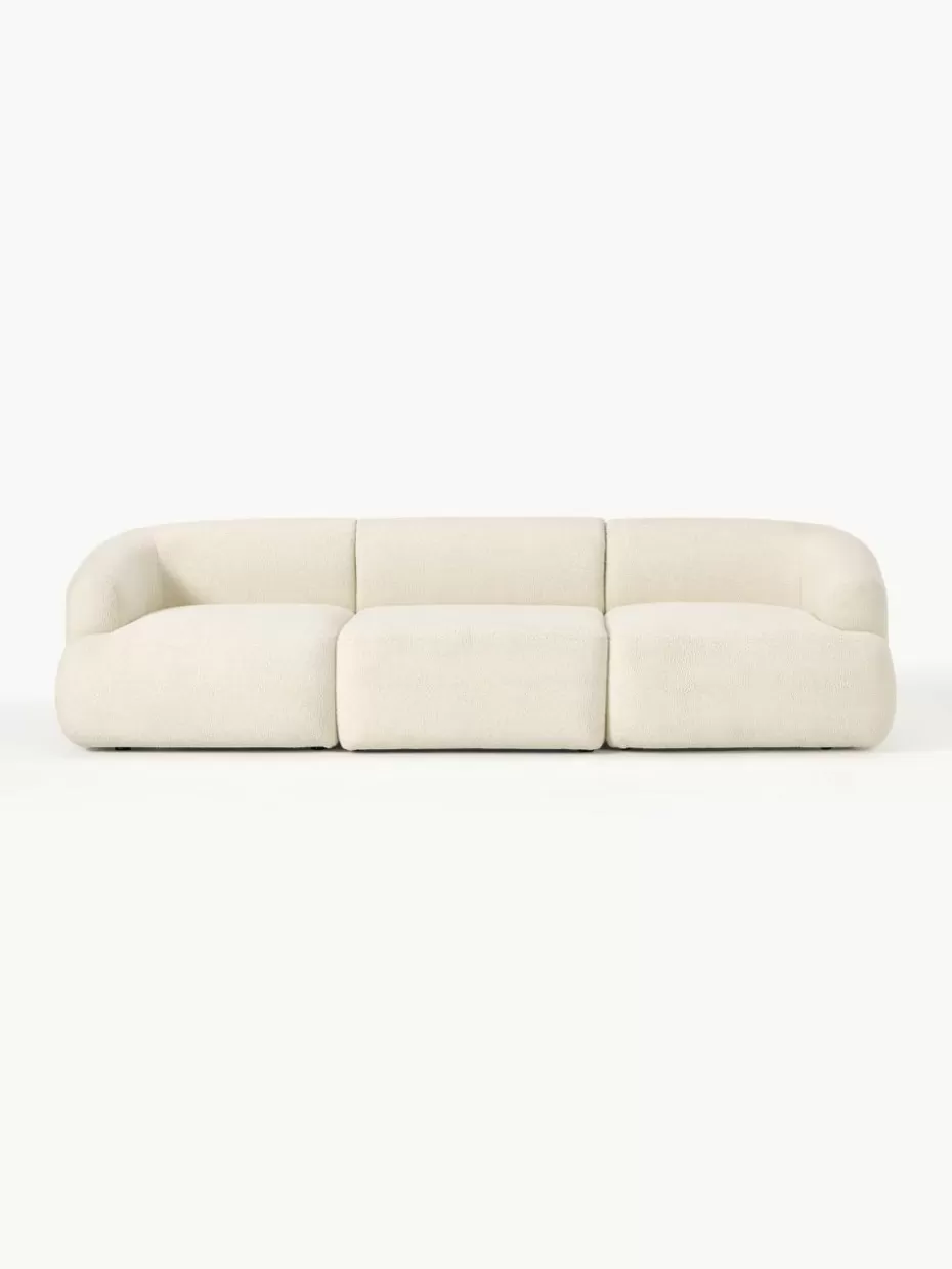 Sofas | Sofaserien-Westwing Collection Modulares Teddy-Sofa Sofia (3-Sitzer) Teddy Off White
