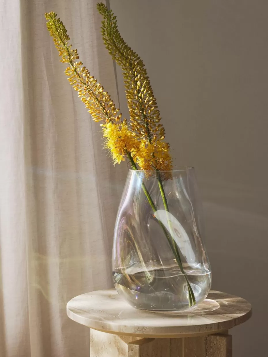 Vasen-Westwing Collection Mundgeblasene Glas-Vase Rainbow, H 26 cm Transparent, irisierend