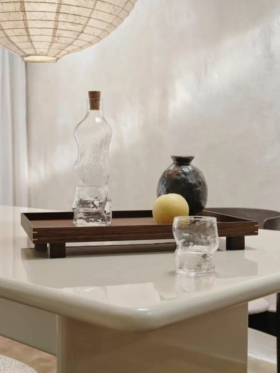 Kannen & Karaffen-ferm LIVING Mundgeblasene Karaffe Dimple, 1 L