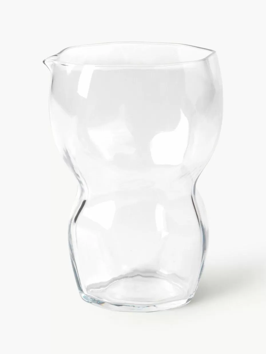 Kannen & Karaffen-Broste Copenhagen Mundgeblasene Karaffe Limfjord, 900 ml Transparent