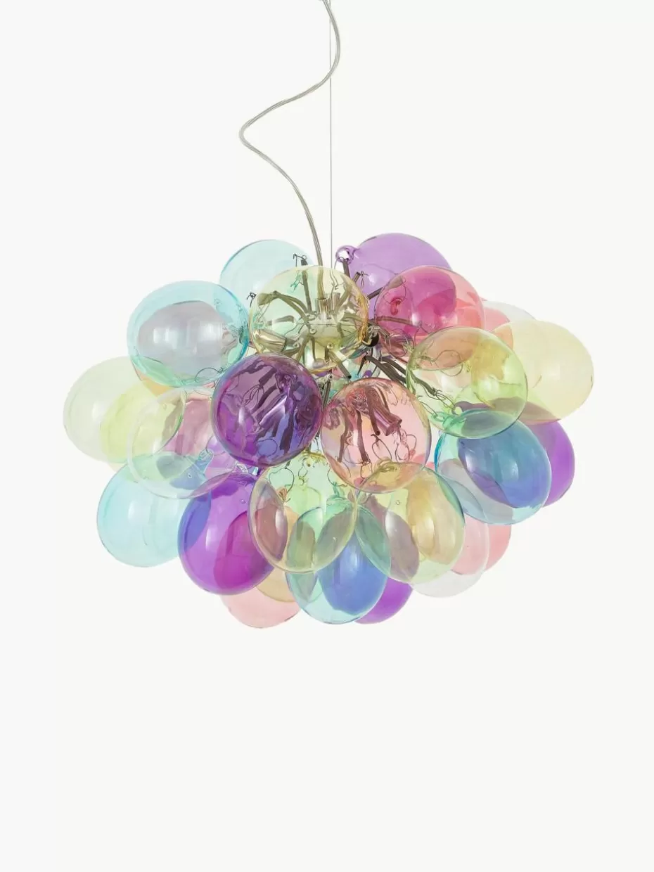 Pendelleuchten-By Rydens Mundgeblasene LED-Pendelleuchte Gross Bunt