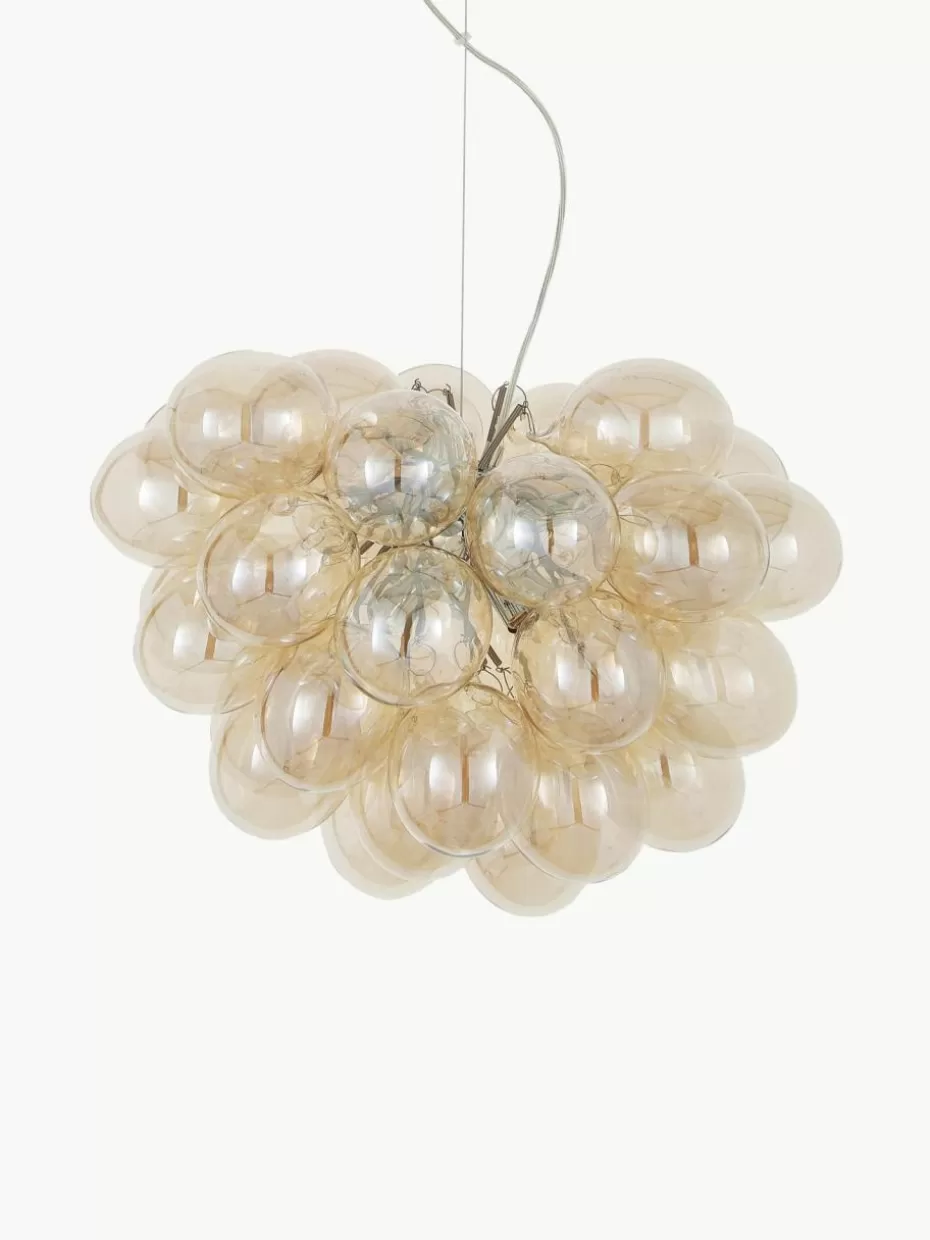 Pendelleuchten-By Rydens Mundgeblasene LED-Pendelleuchte Gross Beige