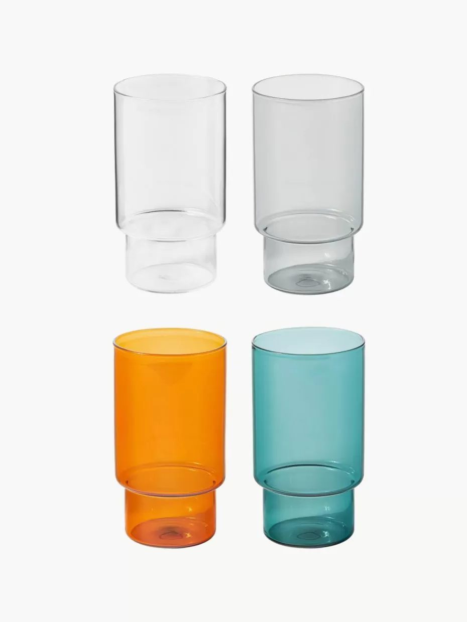 Bargläser-Westwing Collection Mundgeblasene Longdrinkgläser Gustave, 4er-Set