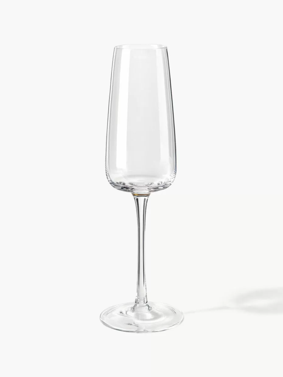Champagner- & Sektgläser-Westwing Collection Mundgeblasene Sektgläser Ellery, 4 Stück