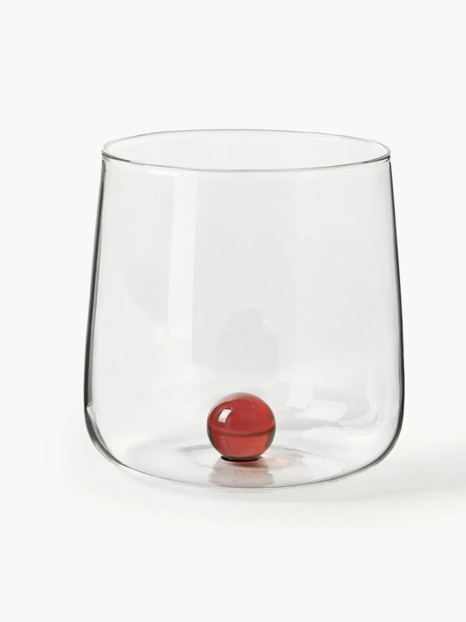 Wassergläser-Zafferano Mundgeblasene Wassergläser Bilia aus Borosilikatglas, 6er-Set