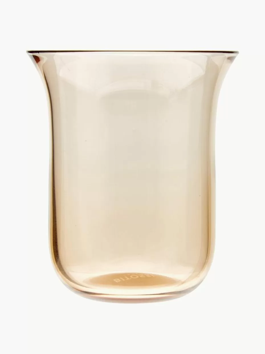Wassergläser-Bitossi Home Mundgeblasene Wassergläser Diseguale in unterschiedlichen Farben und Formen, 6er-Set