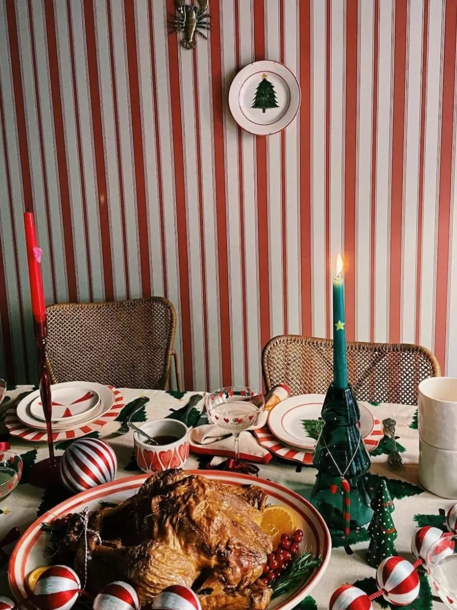 Weihnachtskerzen & Kerzenhalter | Glow-Up-Anna + Nina Mundgeblasener Kerzenhalter Christmas Tree aus Borosilikatglas