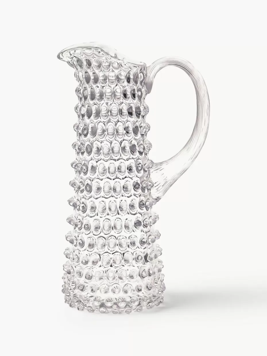 Kannen & Karaffen-Anna von Lipa Mundgeblasener Krug Eiffel mit Relief, 1 L