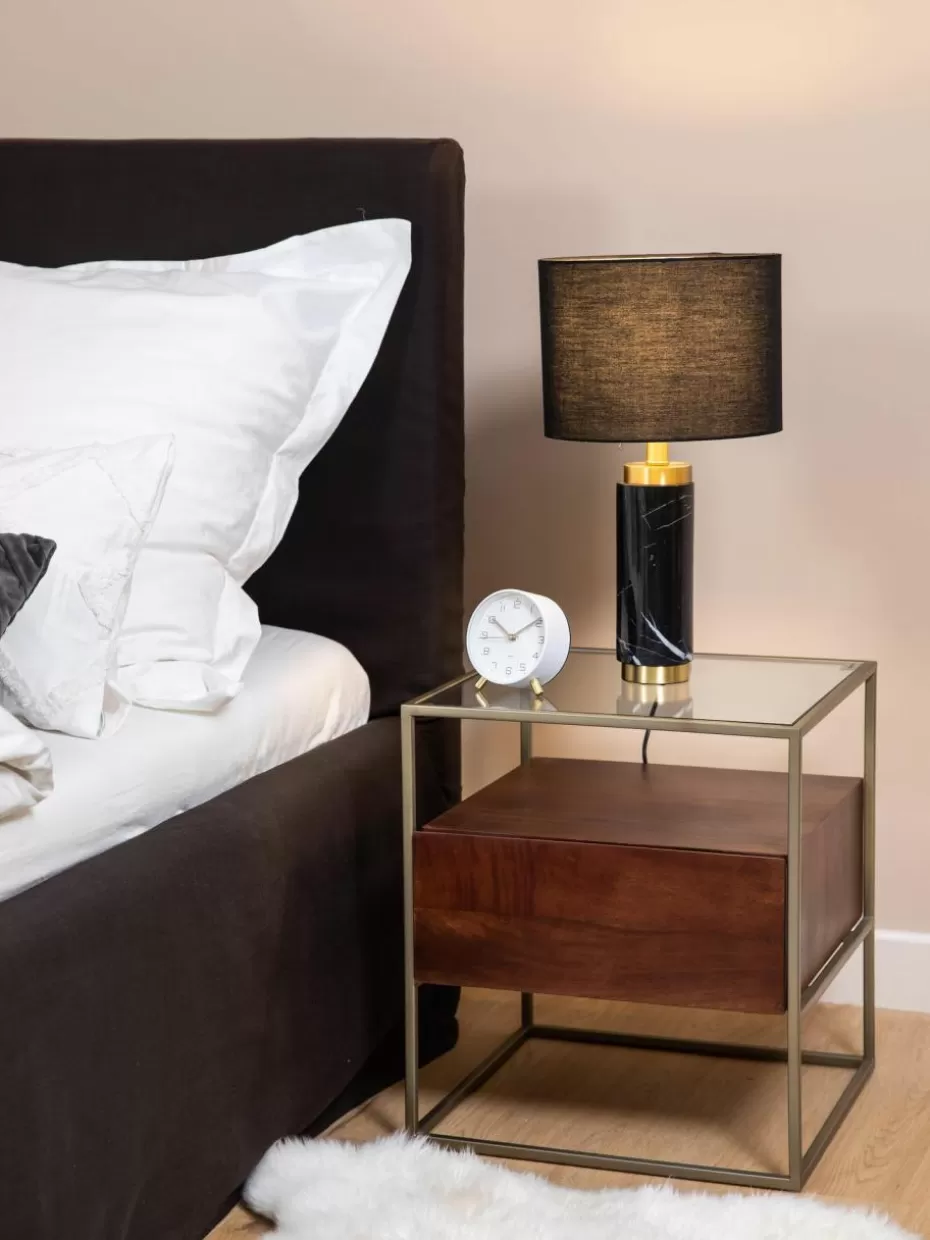 Nachttische | Beistelltische-Westwing Collection Nachttisch Theodor mit Schublade Mangoholz, Braun