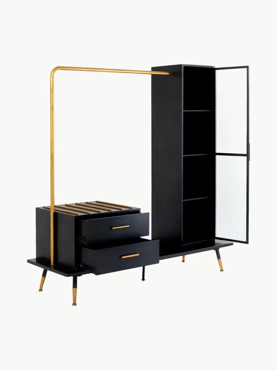 Kleiderschränke-Kare Design Offener Kleiderschrank La Gomera mit Schubladen