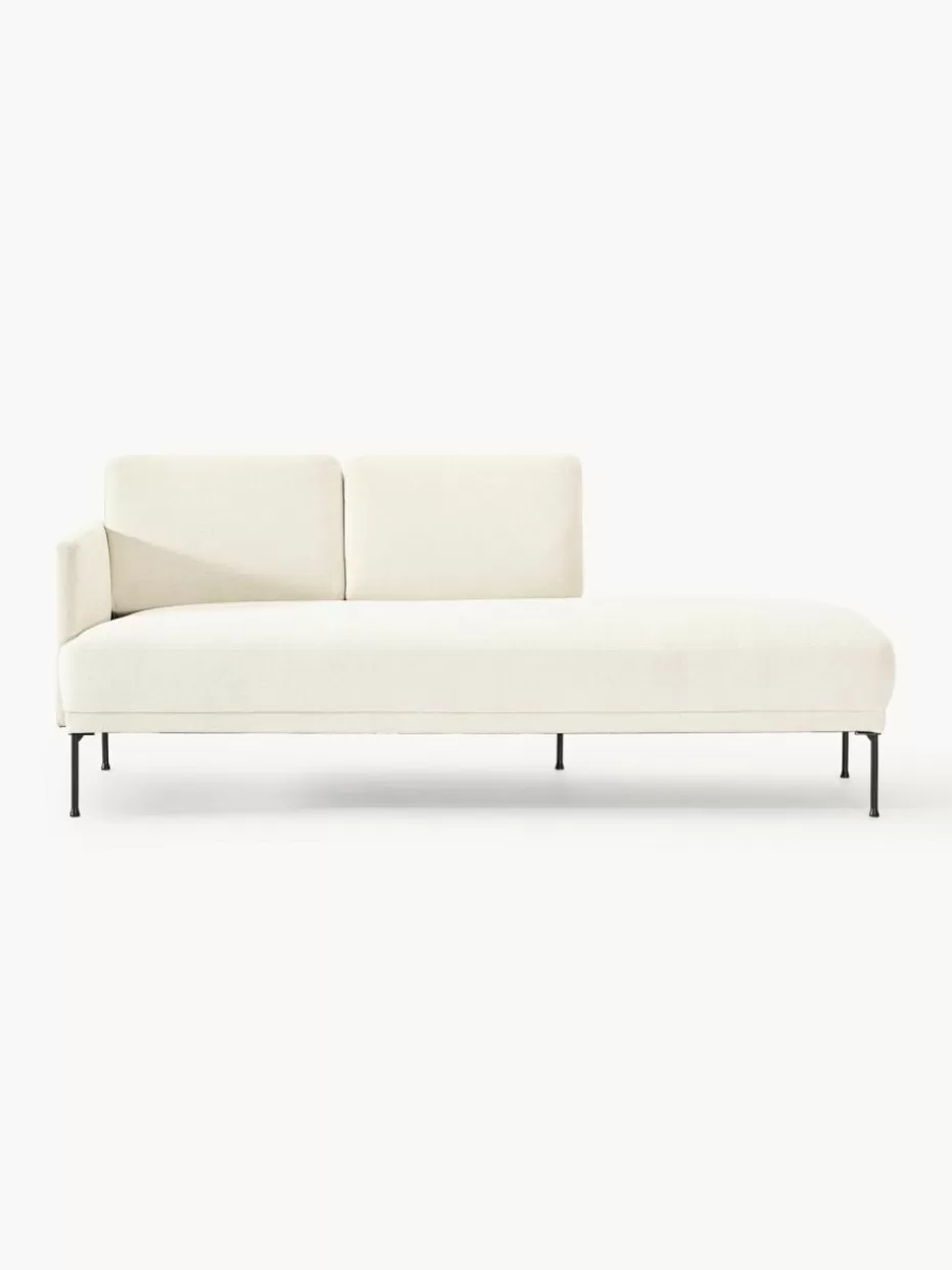 Sofas | Sofaserien-Westwing Collection Ottomane Fluente Webstoff Off White