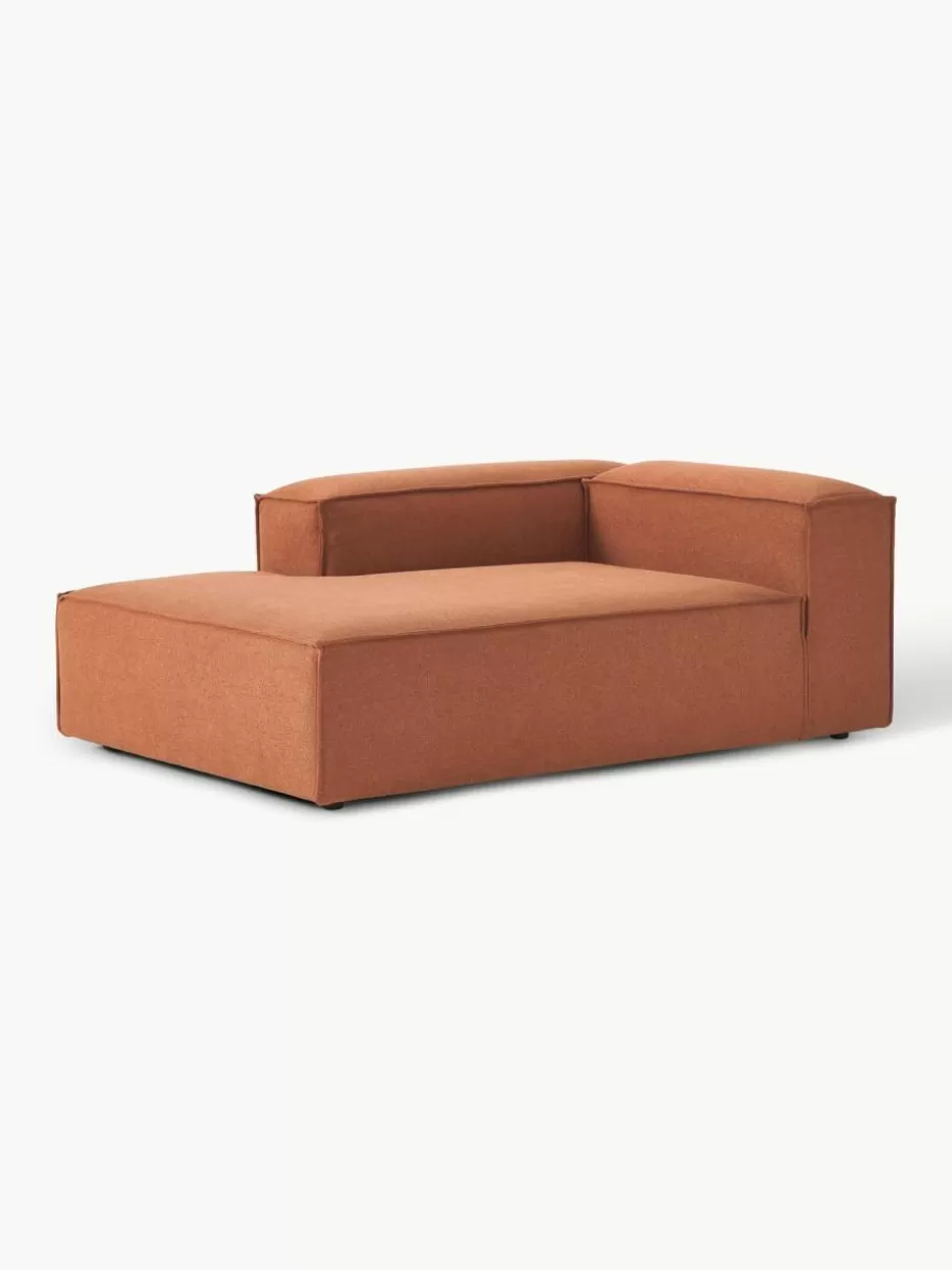 Sofas | Sofaserien-Westwing Collection Ottomane-Eckmodul Lennon Webstoff Terrakotta