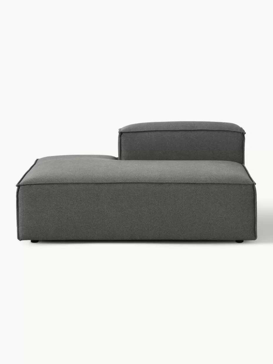 Sofas | Sofaserien-Westwing Collection Ottomane-Modul Lennon Webstoff Anthrazit