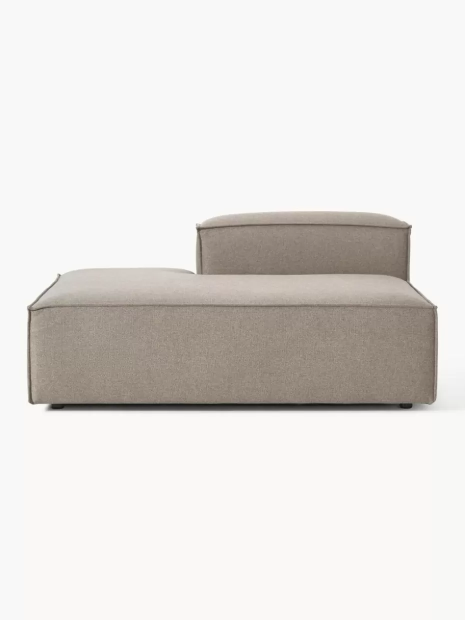 Sofas | Sofaserien-Westwing Collection Ottomane-Modul Lennon Webstoff Taupe