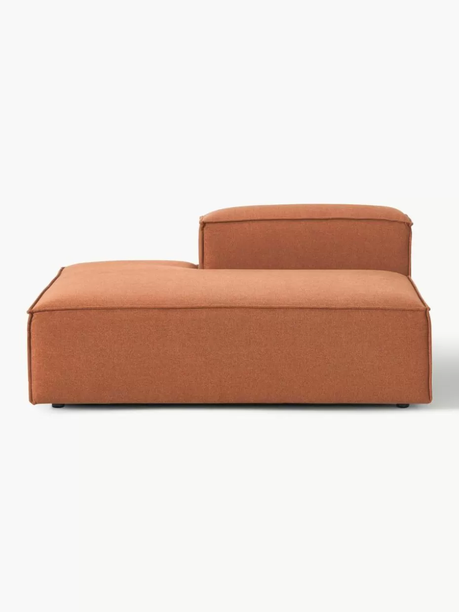Sofas | Sofaserien-Westwing Collection Ottomane-Modul Lennon Webstoff Terrakotta