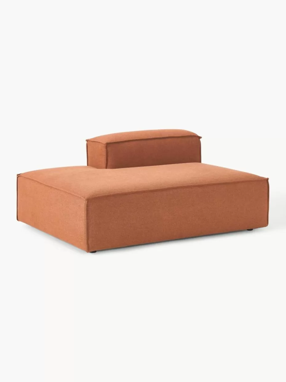 Sofas | Sofaserien-Westwing Collection Ottomane-Modul Lennon Webstoff Terrakotta