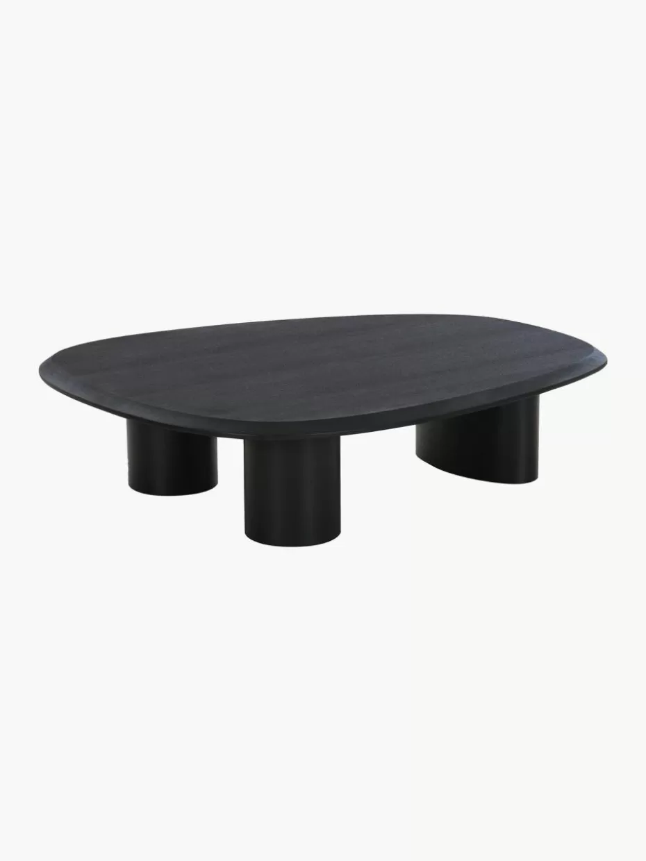 Couchtische-Westwing Ovaler Holz-Couchtisch Tirano