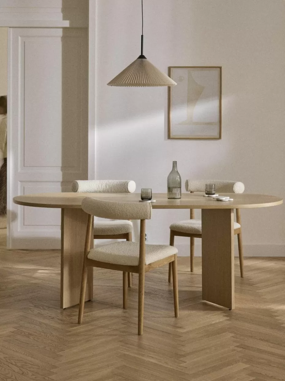 Esstische-Westwing Collection Ovaler Holz-Esstisch Toni, 200 x 90 cm Eschenholz