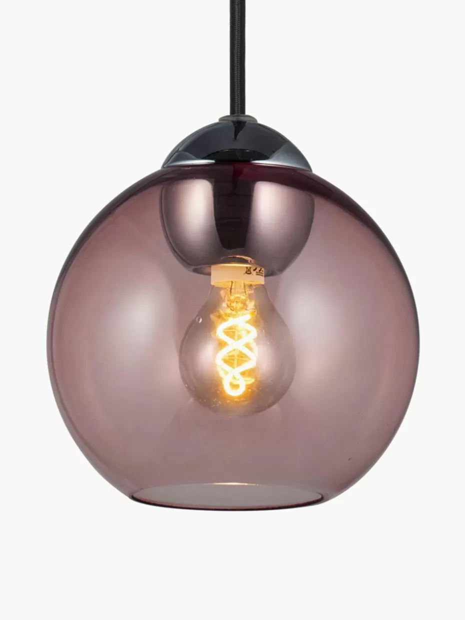 Pendelleuchten-Halo Design Pendelleuchte Bubbles aus Glas, in verschiedenen Größen Altrosa, Silberfarben