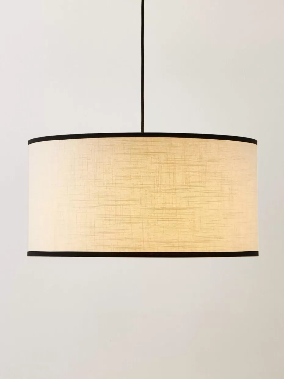 Pendelleuchten-Westwing Collection Pendelleuchte Claudette mit Leinenschirm