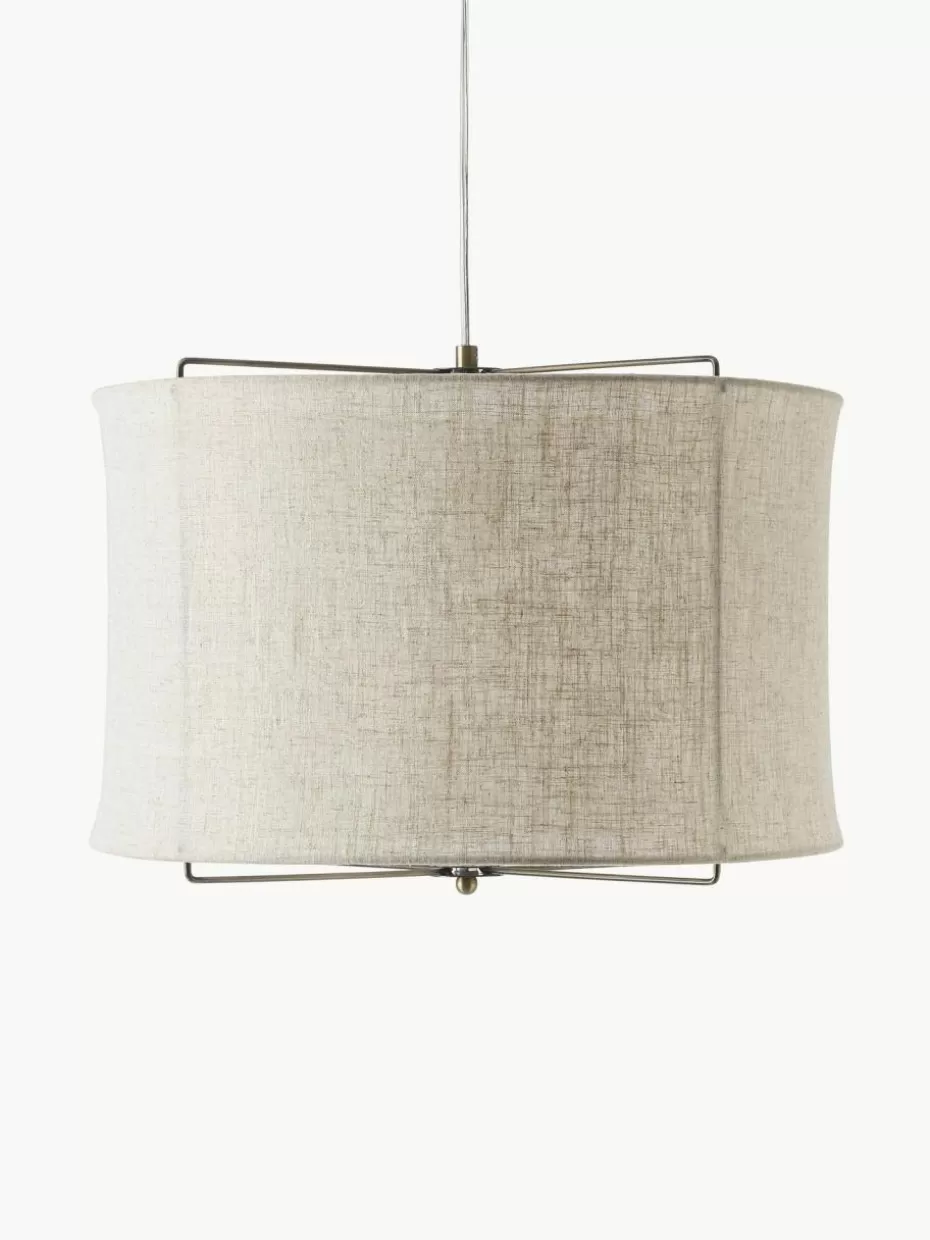 Pendelleuchten-Westwing Collection Pendelleuchte Clouds aus Leinen