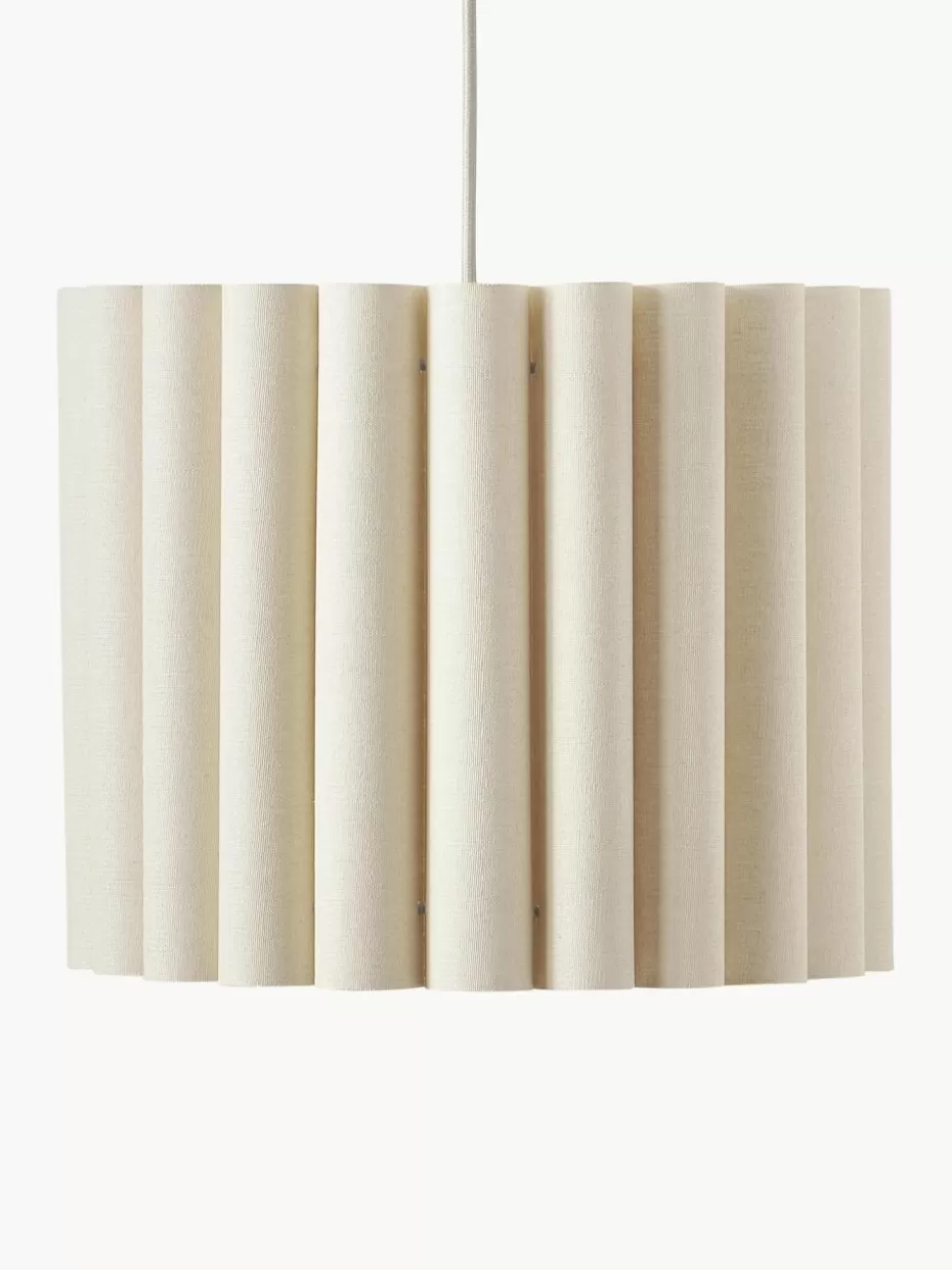 Pendelleuchten-Westwing Collection Pendelleuchte Lucina aus Leinen