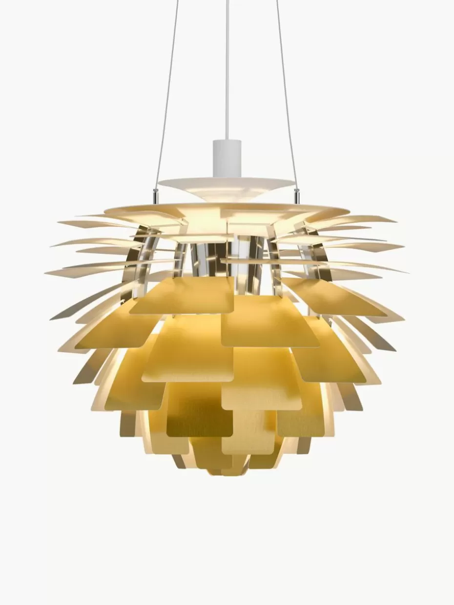 Pendelleuchten-Louis Poulsen Pendelleuchte PH Artichoke, H 58 cm Messing