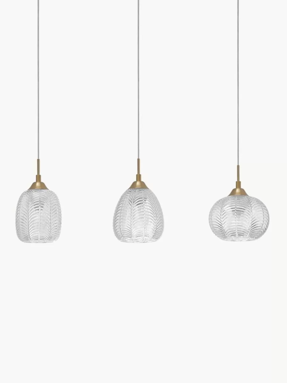 Pendelleuchten-Nova Luce Pendelleuchte Vario aus satiniertem Glas