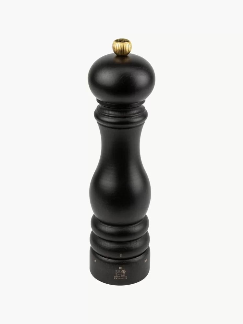 Gewürzmühlen-Peugeot Saveurs Pfeffermühle Paris aus Buchenholz, H 22 cm Buchenholz, dunkel lackiert