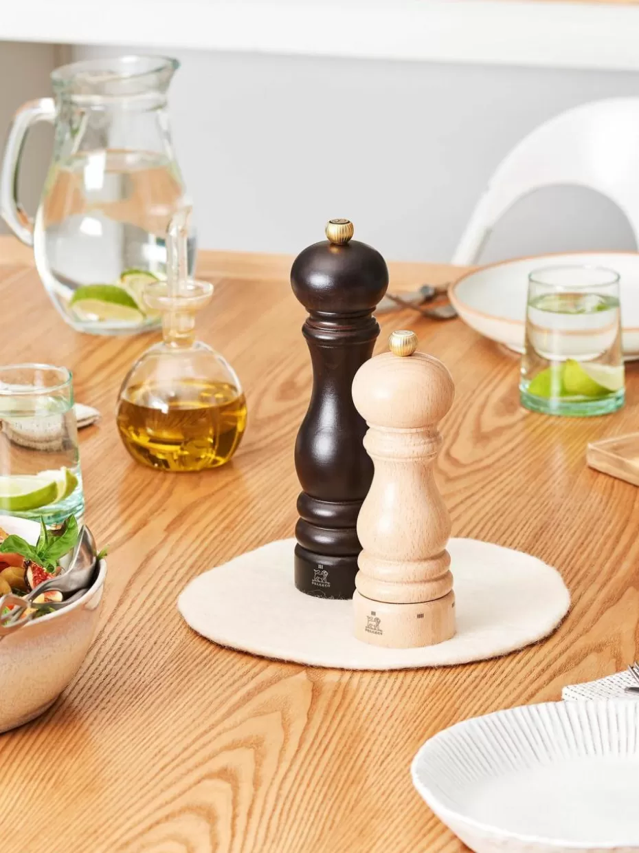 Gewürzmühlen-Peugeot Saveurs Pfeffermühle Paris aus Buchenholz, H 22 cm Buchenholz, dunkel lackiert